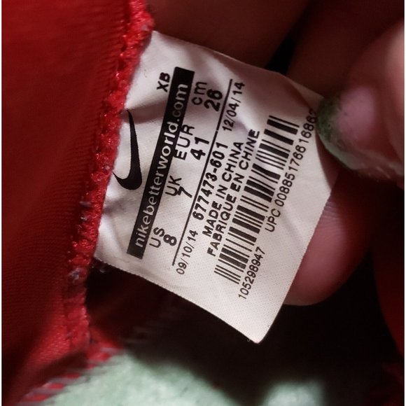 Nike Flystepper 2k3 Sneaker Mens Size 8 Hight Top 2 Strap Red - Picture 2 of 11